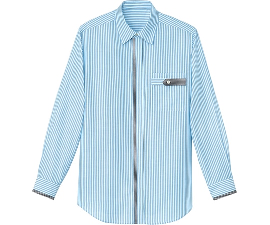 カーシーカシマ AMUS-NET シャツブラウス 195-56 ブルー SS AWY195 1枚（ご注文単位1枚）【直送品】