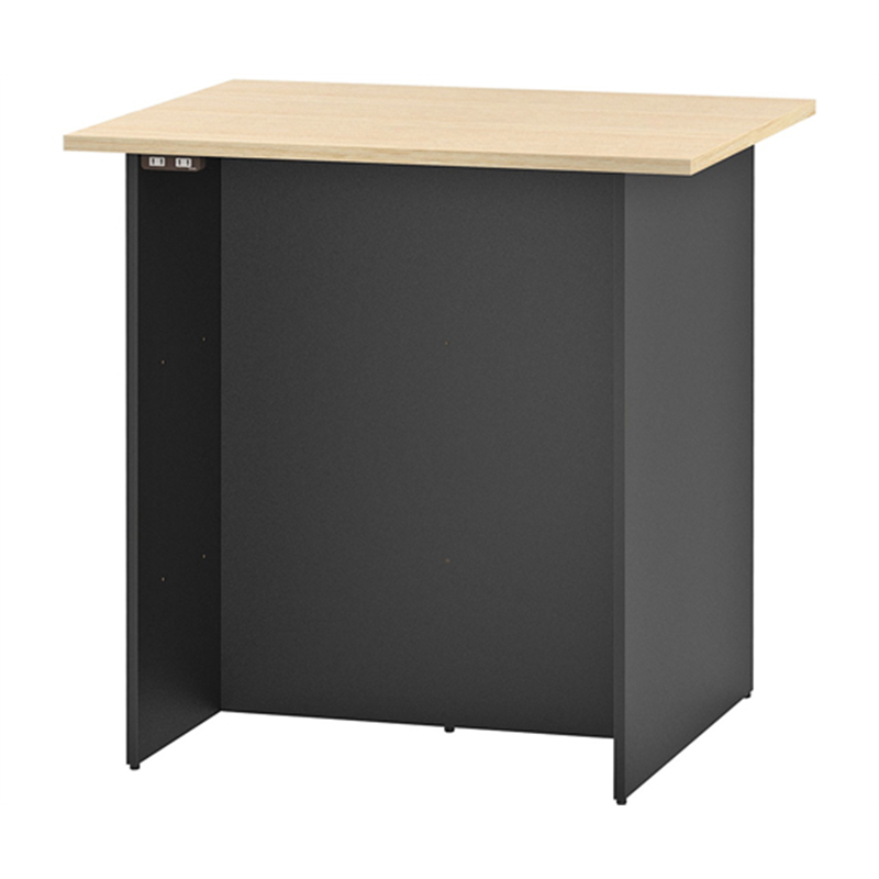 アール・エフ・ヤマカワ マルチユースカウンター W1000×D800 ナチュラル×ブラック2ヶ口コンセント付き RFDBM-1080NB-NC 1台（ご注文単位1台）【直送品】