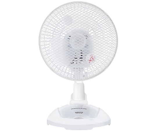 山善(YAMAZEN) 18cm卓上・クリップ扇風機 風量2段階 YDS-CA186(W) 1台(ご注文単位1台)【直送品】