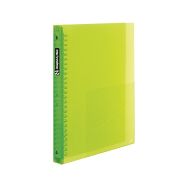 マルマン ファイルノート セプトクルール B5 プラスチックバインダー ワイド グリーン F300B-03 1冊(ご注文単位1冊)【直送品】