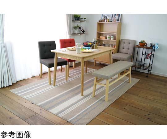 スミノエ 防ダニ ダイニングラグ ストレイル 170×220 ブラウン 13280104 1枚（ご注文単位1枚）【直送品】