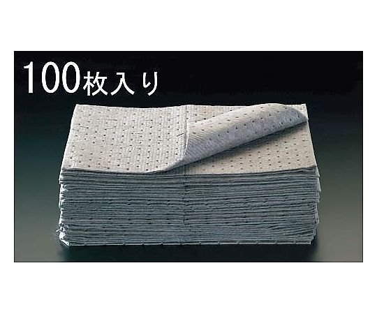 エスコ 410x510x3mm 吸収マット(油・液体用/100枚) EA929DD-11 1箱(ご注文単位1箱)【直送品】