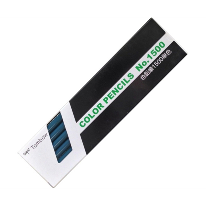 トンボ鉛筆 色鉛筆 1500 単色 なんどいろ 納戸色 1ダース(12本入) 1500-11 1ダース(ご注文単位1ダース)【直送品】
