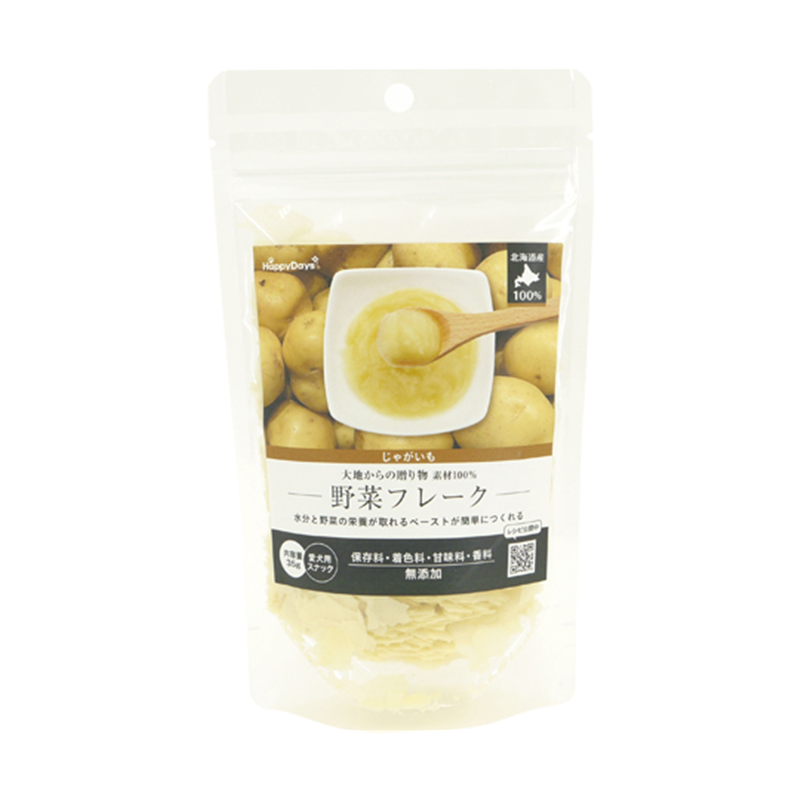 ペットプロジャパン HappyDays 大地からの贈り物 素材100%野菜フレーク じゃがいも 35g  1個（ご注文単位1個）【直送品】