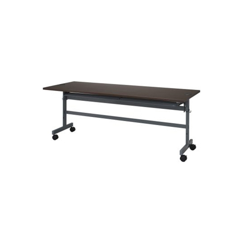 アール・エフ・ヤマカワ 配線機能付きフォールディングテーブル4 W1800×D600 ダークブラウン SHFTL4-1860DB 1台（ご注文単位1台）【直送品】