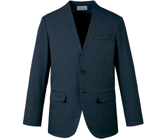 カーシーカシマ ENJOYNoir ノーカラージャケット Double Cloth by BRING Material ネイビー L NAD019 1枚（ご注文単位1枚）【直送品】