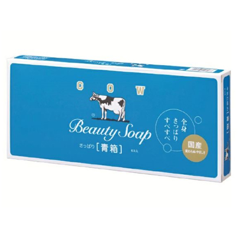 牛乳石鹸共進社 カウブランド 青箱 85g×6個  1箱(ご注文単位1箱)【直送品】