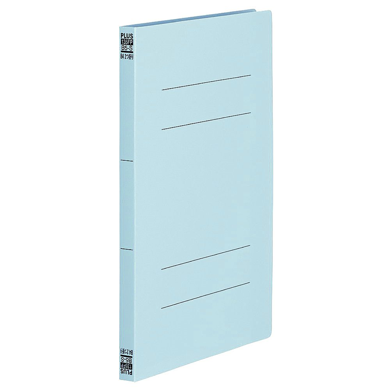 プラス PPフラットファイル B4 2折 ロイヤルブルー 1冊 No.135FP 1冊(ご注文単位1冊)【直送品】