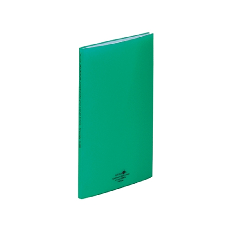 LIHITLAB AQUA DROPs クリヤーブック 7緑 N-5000 N5000-7 1冊(ご注文単位1冊)【直送品】