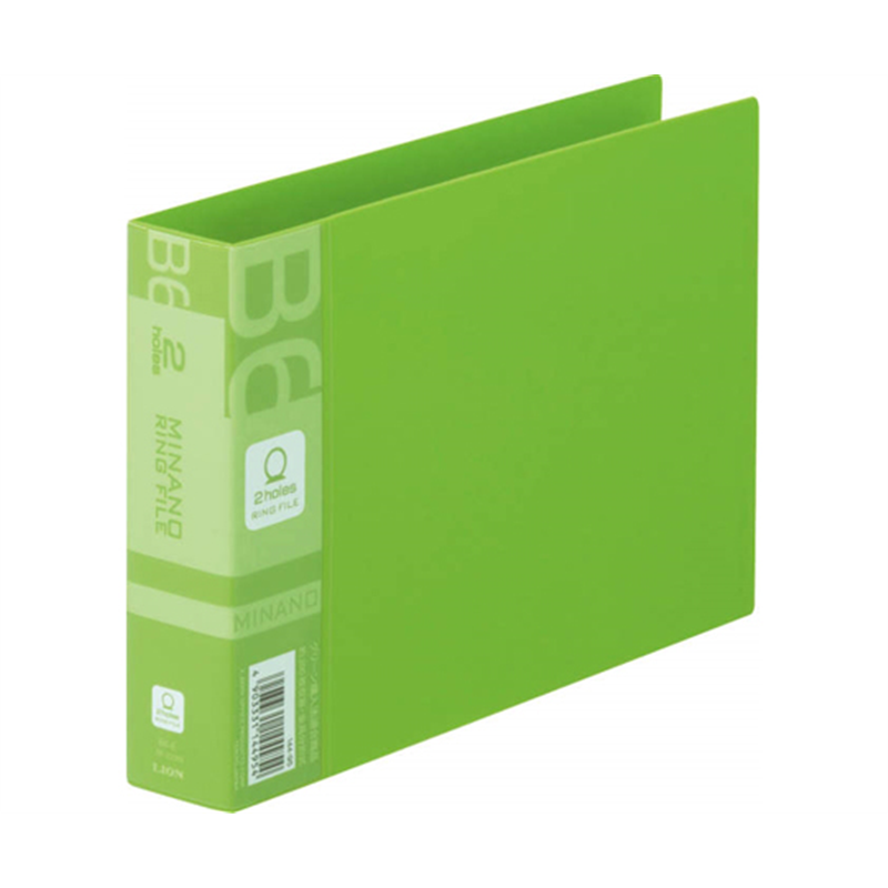 ライオン事務器 リングファイル ミナノ グリーン RF-228M 1冊(ご注文単位1冊)【直送品】