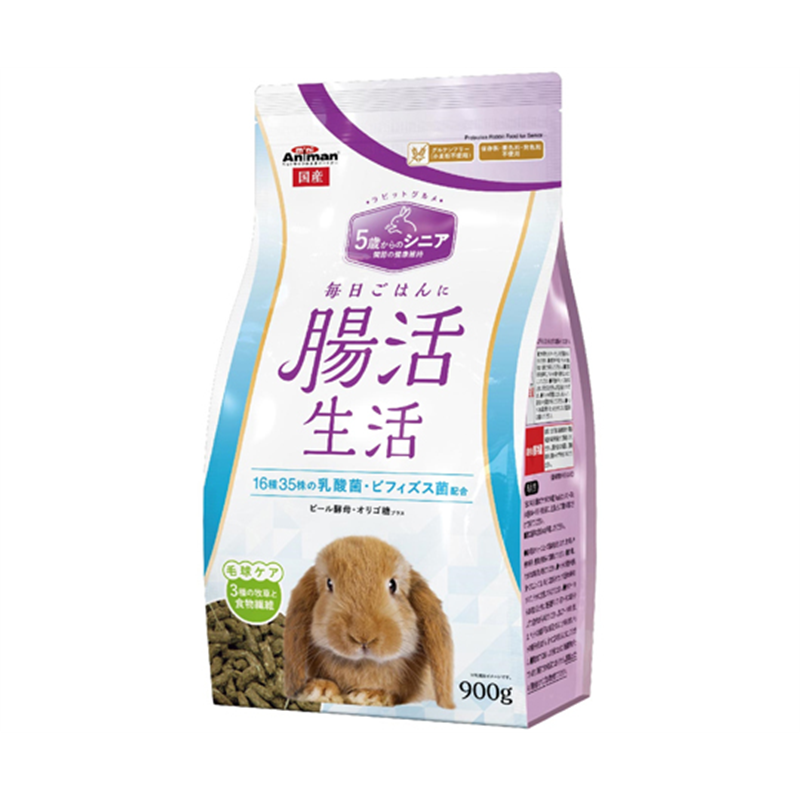 ドギーマンハヤシ ラビットグルメ 腸活生活 シニア 900g  1パック（ご注文単位1パック）【直送品】