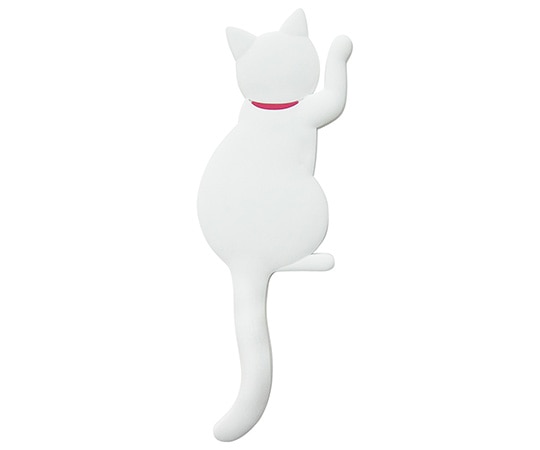 東洋ケース マグネット式 猫型フック Cat tail シロ MH-CAT-01 1個(ご注文単位1個)【直送品】