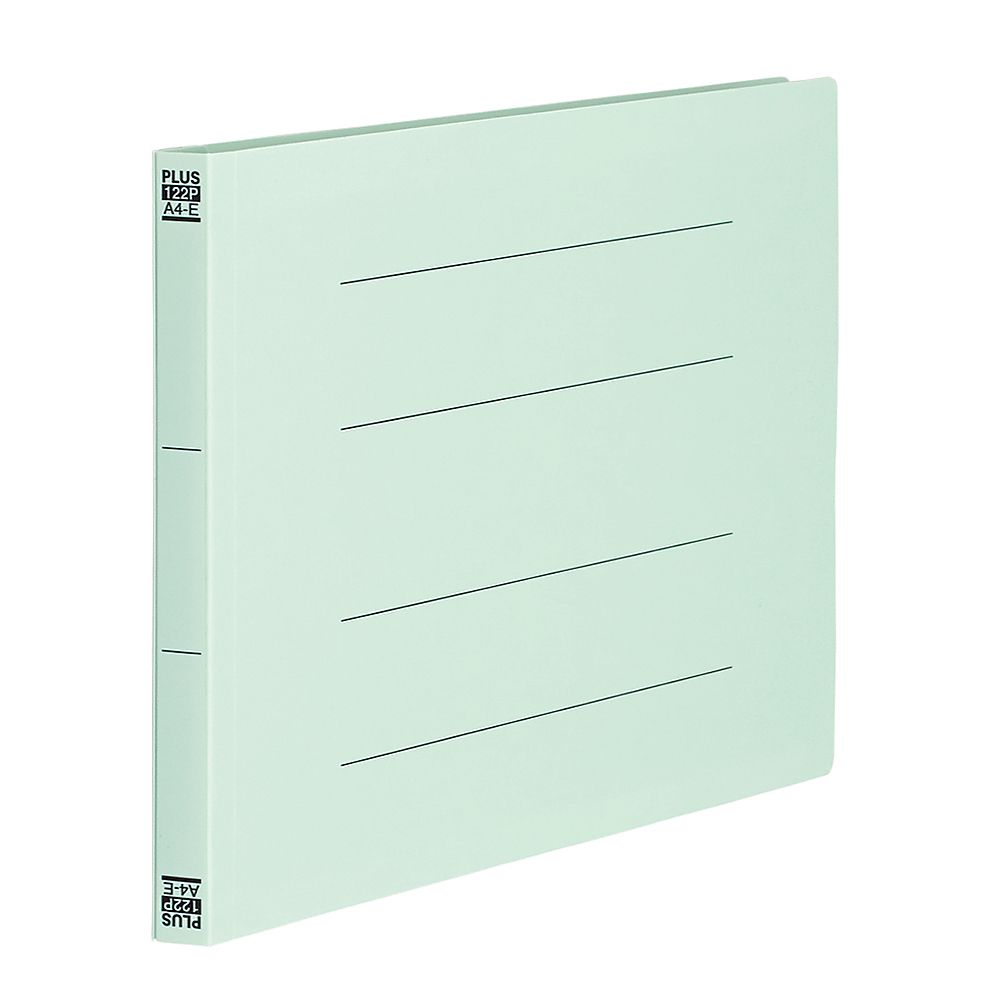 プラス PPフラットファイル A4E ブルー 1冊 No.122P 1冊(ご注文単位1冊)【直送品】