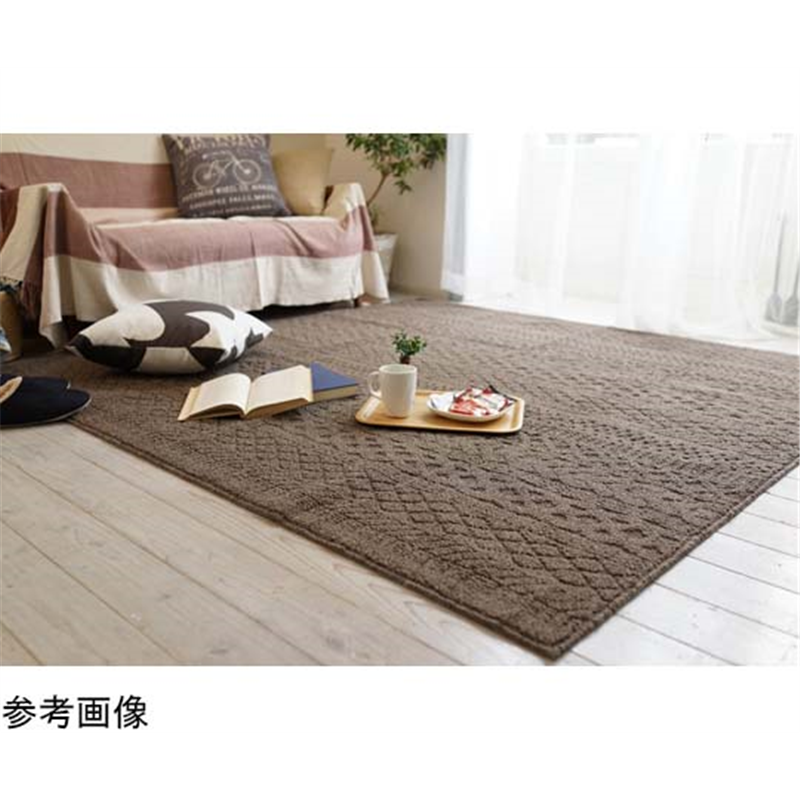 スミノエ 洗えるラグ カレン 130×185cm ブラウン 13473271 1枚（ご注文単位1枚）【直送品】