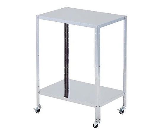 エスコ 610x410x809mm /2段 ワゴン(ステンレス製) EA956MV-16A 1台(ご注文単位1台)【直送品】