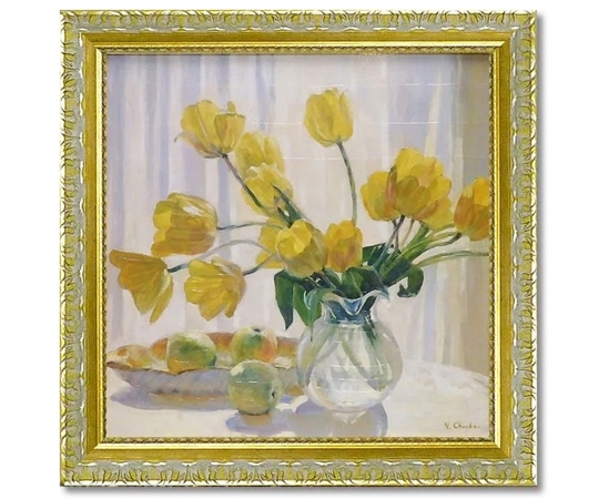 ユーパワー バレリー チュイコフ｢イエロー チューリップ アンド アップル｣ VC-15001 1個（ご注文単位1個）【直送品】