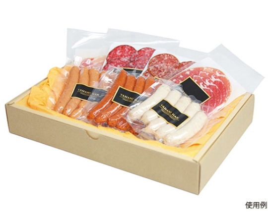 ヤマニパッケージ 贈答箱 ソーセージ箱 特大 不織布台紙付き 50枚 17-19 1ケース（ご注文単位1ケース）【直送品】