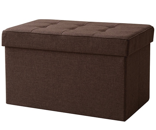 山善(YAMAZEN) 収納スツール ワイド ダークブラウン LS-D70(DBR) 1台(ご注文単位1台)【直送品】