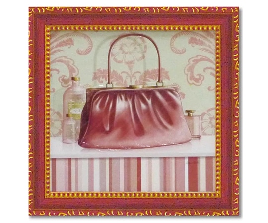 ユーパワー ミニゲル アートフレーム キャロライン フィスク｢コーラル ピンク パース2｣ CA-02012 1個（ご注文単位1個）【直送品】