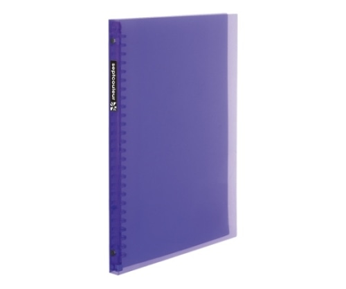 マルマン ファイルノート セプトクルール B5 プラスチックバインダー スリム パープル F007B-10 1冊(ご注文単位1冊)【直送品】