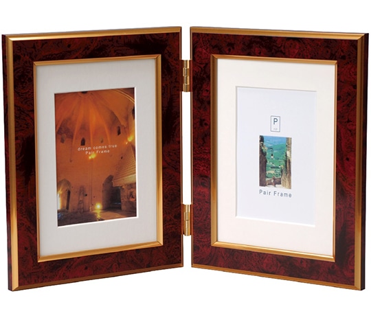 万丈 ペアフレーム 2LW クラシック タテ ワイン PF-2LWT-CW 1個(ご注文単位1個)【直送品】