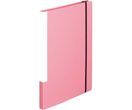 カウネット クリヤーブック マチポケット付 A4縦20P 桃 4234-8788 1冊(ご注文単位1冊)【直送品】