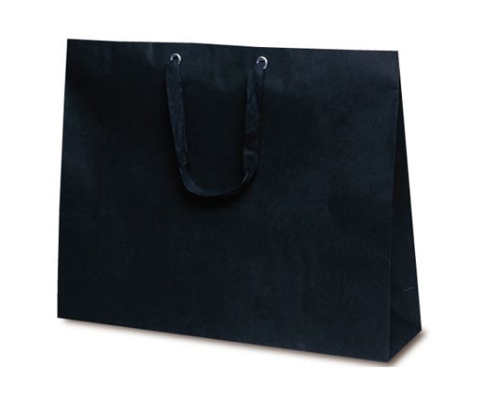 ベルベ 紙袋 手提袋 T-ショルダー13 黒 無地 50枚 1987 1ケース(ご注文単位1ケース)【直送品】