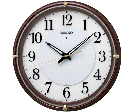 セイコー 夜見える電波掛時計 φ332×57mm 茶 KX233B 1個(ご注文単位1個)【直送品】