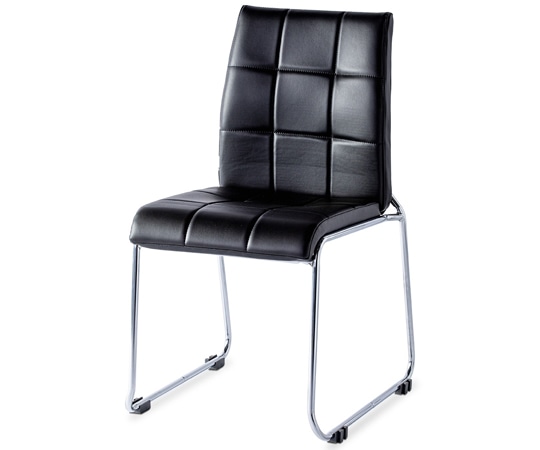 スマイル 会議用チェア オリーブDX ブラック 4脚入  1箱(ご注文単位1箱)【直送品】