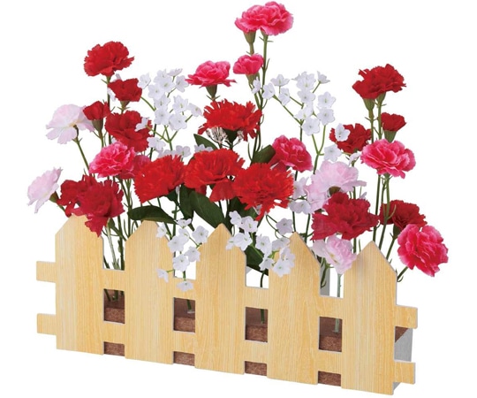 アズワン カーネーション垣根アレンジ 幅39cm 33-48-8-1 1個(ご注文単位1個)【直送品】
