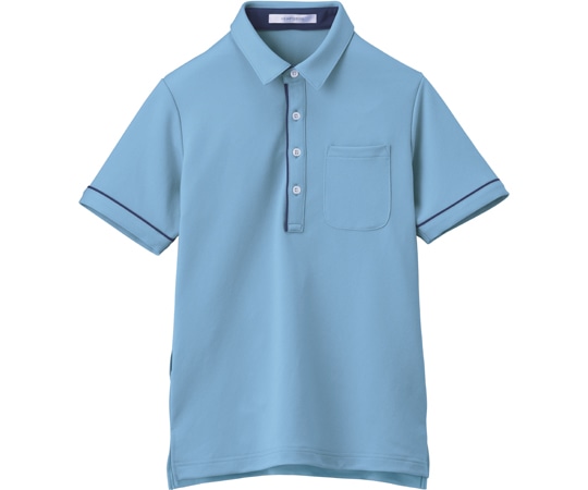 カーシーカシマ HEARTGREEN 半袖ポロシャツ クリアスカイ 5L HSP003 1枚（ご注文単位1枚）【直送品】