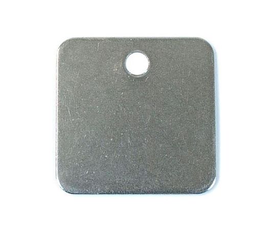 エスコ 32x32mm タグブランク(ステンレス 角/10枚) EA591HC-22 1PACK(ご注文単位1PACK)【直送品】