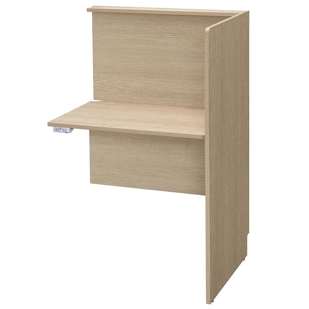 アール・エフ・ヤマカワ RFPCブース2 W800×D600 増連 ナチュラルⅡ 2ヶ口コンセント付き RFPCB2-8060ADNA2-NC 1台(ご注文単位1台)【直送品】