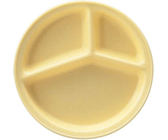 Daiwa 三ツ切ランチ皿 大 クリーム DP-9 1個(ご注文単位1個)【直送品】