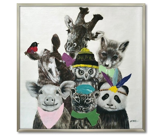 ユーパワー オイル ペイント アート｢アニマルズ(Lサイズ)｣ OP-25077 1個（ご注文単位1個）【直送品】