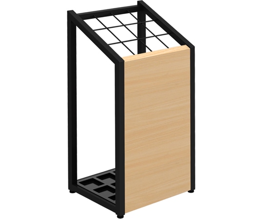 Y2K 傘立て300 ブラック脚 ナチュラル天板 1台(ご注文単位1台)【直送品】