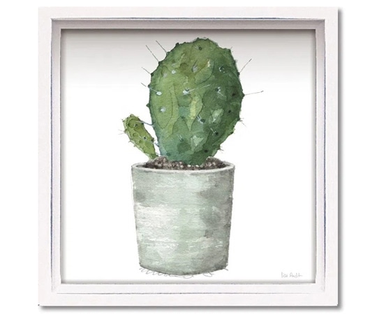 ユーパワー ロハス ミニアートフレーム リサ オーディット「ミックス グリーン サキュレント6」 LA-01259 1個(ご注文単位1個)【直送品】