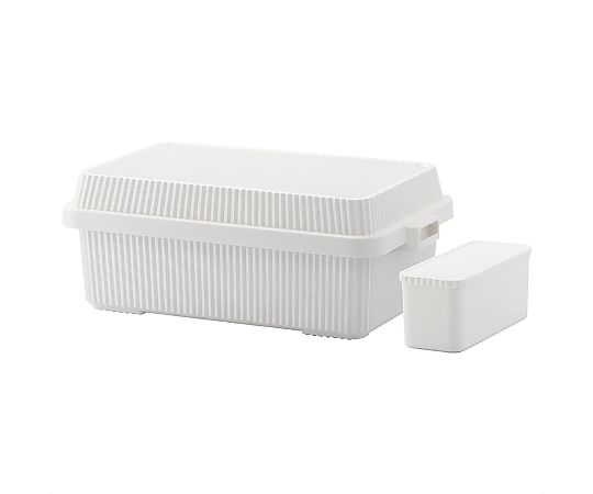 アズワン スタックアップコンテナ53L インナーボックスセット W70.7×H26.8cm ホワイト 61-805-63-1 1セット（ご注文単位1セット）【直送品】