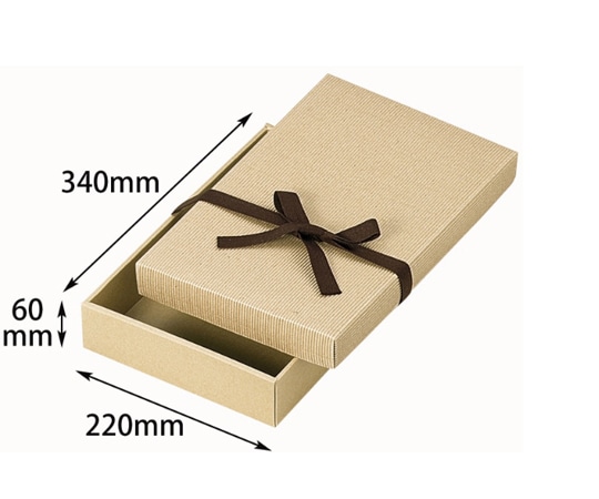 ヤマニパッケージ 贈答箱 ナチュラルBOX11号 ヒモ付 100枚 16-17 1ケース（ご注文単位1ケース）【直送品】