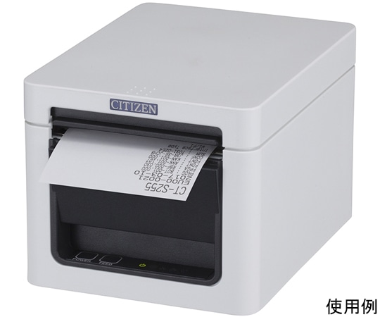 CITIZEN レシートプリンター Bluetoothインターフェース(3インチ(80mm)対応モデル)白 CT-S255BTJ-WH 1台（ご注文単位1台）【直送品】