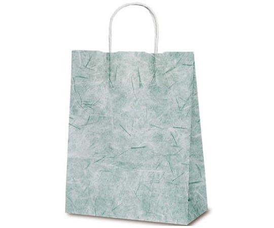 ベルベ 紙袋 自動紐手提袋 T-X 彩流(緑) 200枚 1593 1ケース（ご注文単位1ケース）【直送品】