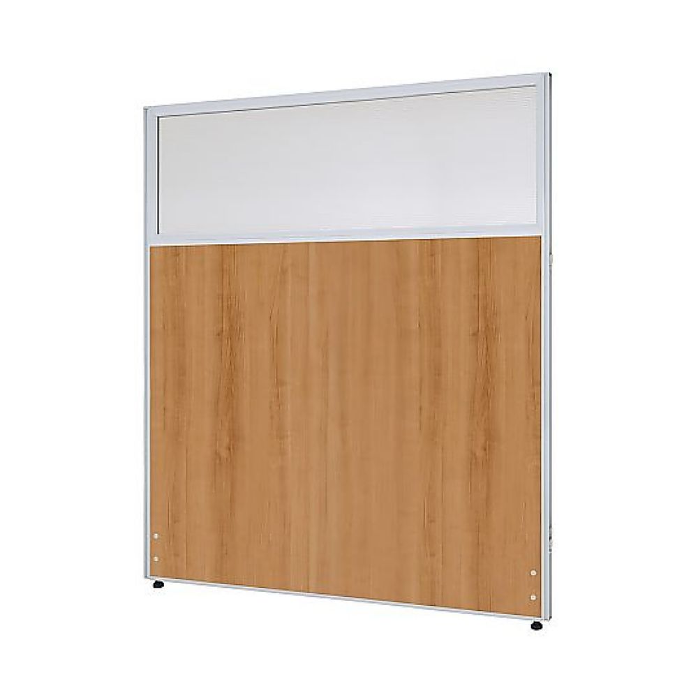 カグクロ メラミン上部ポリカローパーテーション Nウッド H1400×W1200mm PPM1214-NW 1台(ご注文単位1台)【直送品】