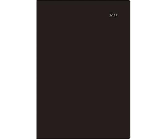 ダイゴー 2025 アポイント マンスリー+チャート B5対応 ブラック E1687(2025) 1冊(ご注文単位1冊)【直送品】
