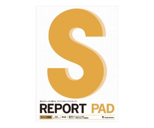 マルマン レポートパッド A4 50枚 5mm方眼 P144A 1冊(ご注文単位1冊)【直送品】