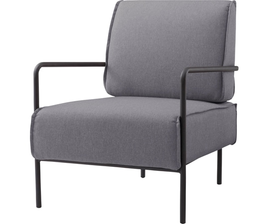 東谷 ラウンジチェア グレー MYS-401GY 1個（ご注文単位1個）【直送品】