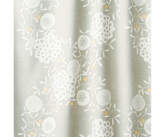 スミノエ 遮光カーテン ハナカザリ 100×135cm グレー 1枚入 V1252 1枚(ご注文単位1枚)【直送品】