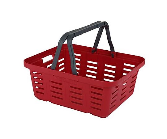 アズワン 465x385x185mm バスケット(赤/3個) EA505AS-27 1セット（ご注文単位1セット）【直送品】