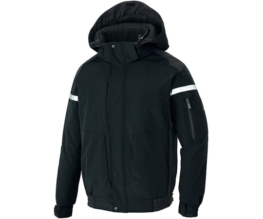 アイトス ハーネス防寒ブルゾン ブラック 3L AZ-8976-010-3L 1枚(ご注文単位1枚)【直送品】