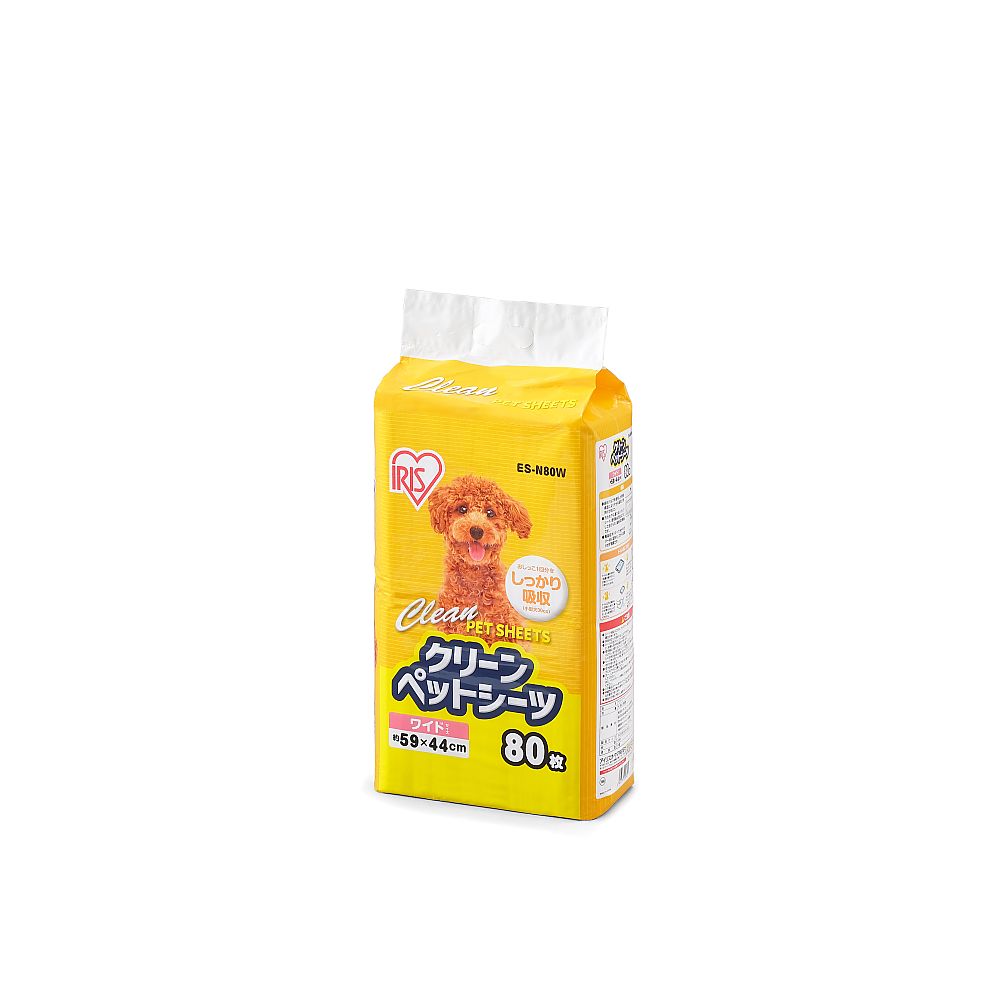 アズワン クリーンペットシーツ ワイド 80枚入×4袋 ES-N80W 1ケース（ご注文単位1ケース）【直送品】