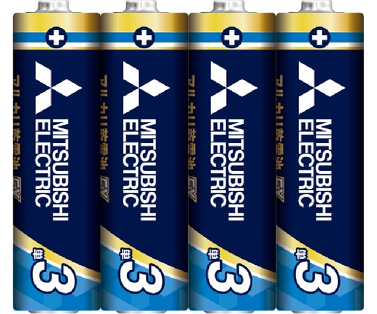 三菱電機 アルカリ乾電池EXRシリーズ 単3形 4本入 LR6EXR/4S 1パック(ご注文単位1パック)【直送品】